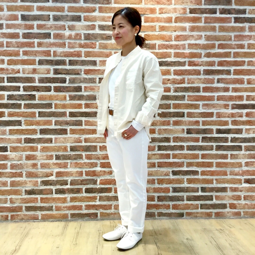 アピタ宇都宮】洗いざらしオックススタンドカラーシャツ｜ 無印良品